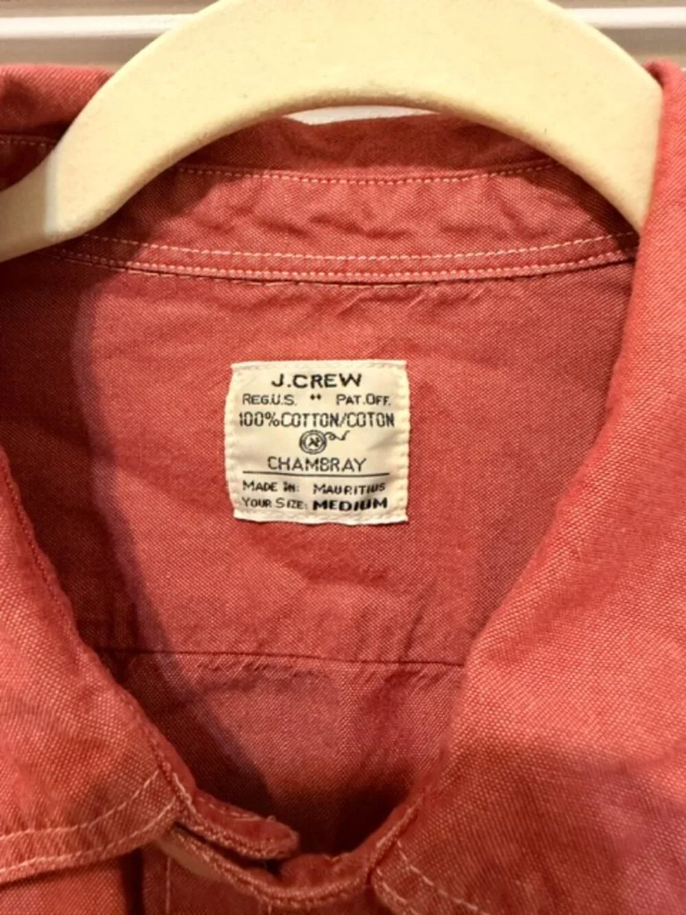 J.Crew Broken-In Oxford Shirt Men Medium Cotton